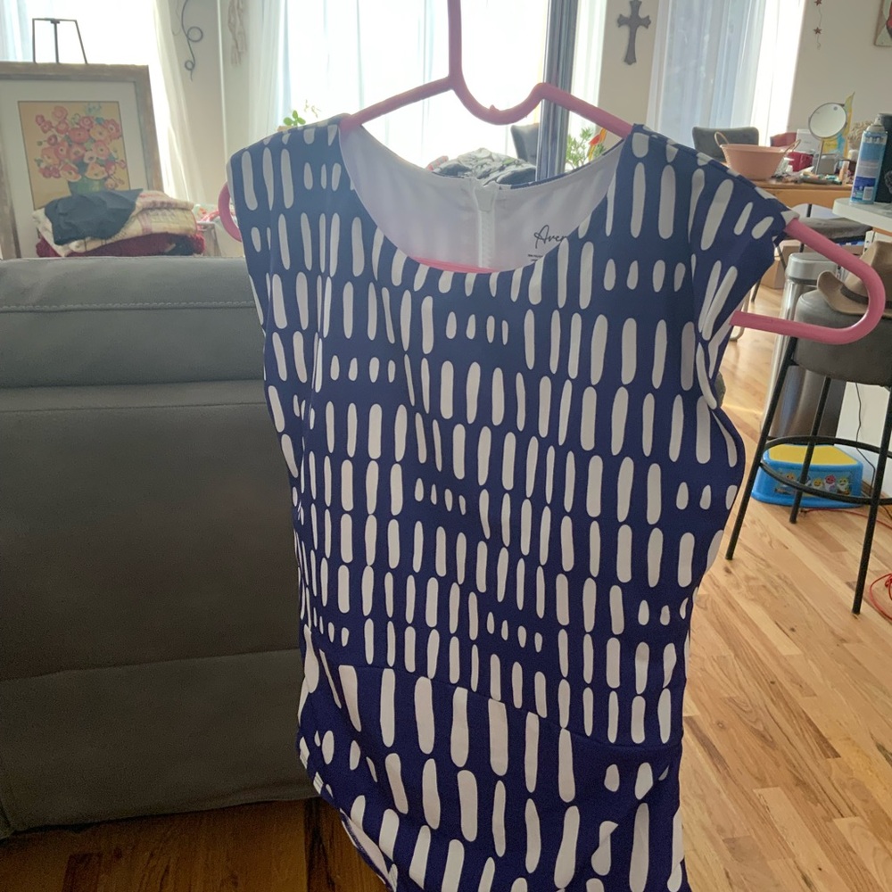 Averie Navy and White swimsuit